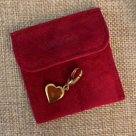 VINTAGE & Authentic Omega 14K Gold Heart Pendant - Picture 3 of 3